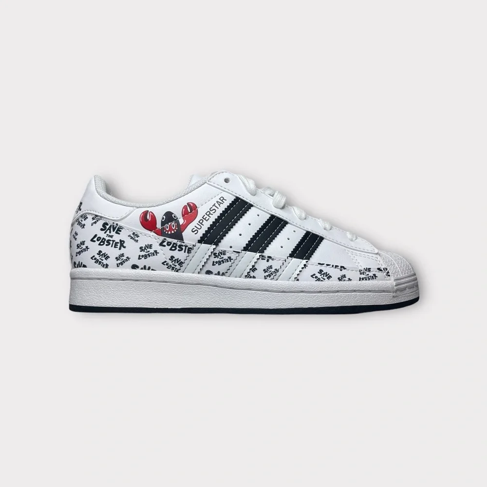 Adidas x Philip Colbert Save The Lobster Superstar Sneakers
